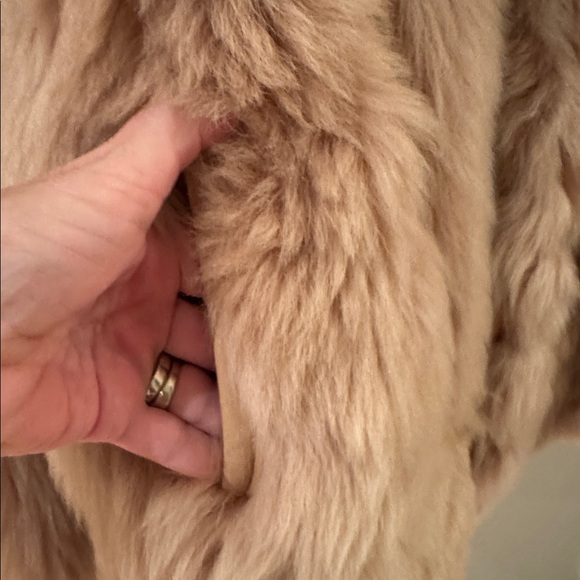 COACH 1941 LAMB SHEARLING LEATHER COAT WITH STITCHED LEATHER FRONT DETAIL SIZE 4 - Picture 7 of 14